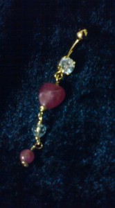 インカローズヘソピアス