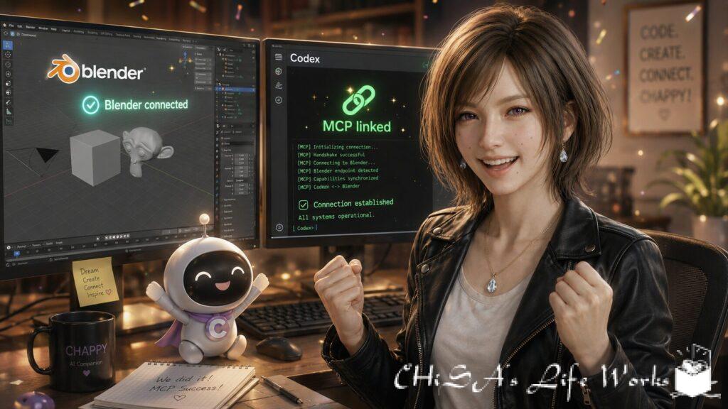 BlenderとCodexのMCP連携 -こんな時代がくるとは-